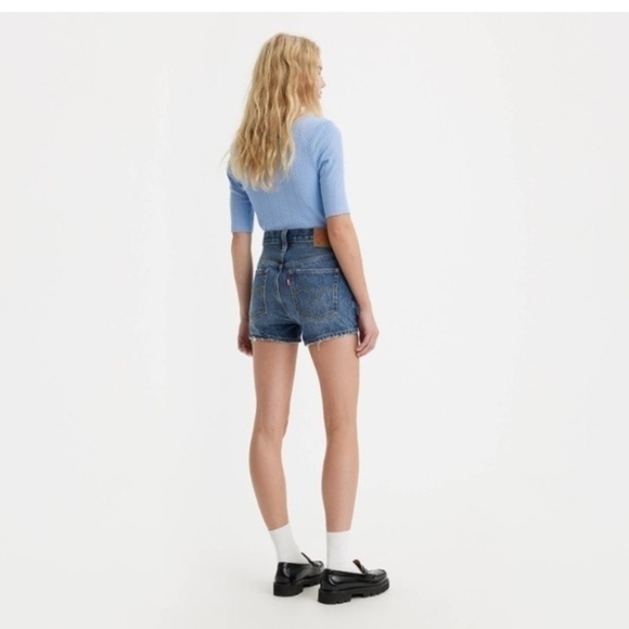 Levi's Pants - Levi’s 501 Highrise Blue Denim Shorts Cotton Size 23